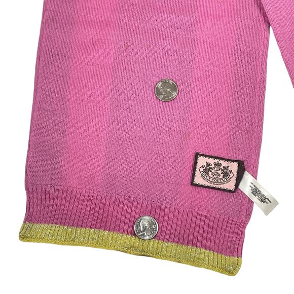 Vintage Y2K Juicy Couture Wool Scarf Pink Black Green - Picture 6 of 12